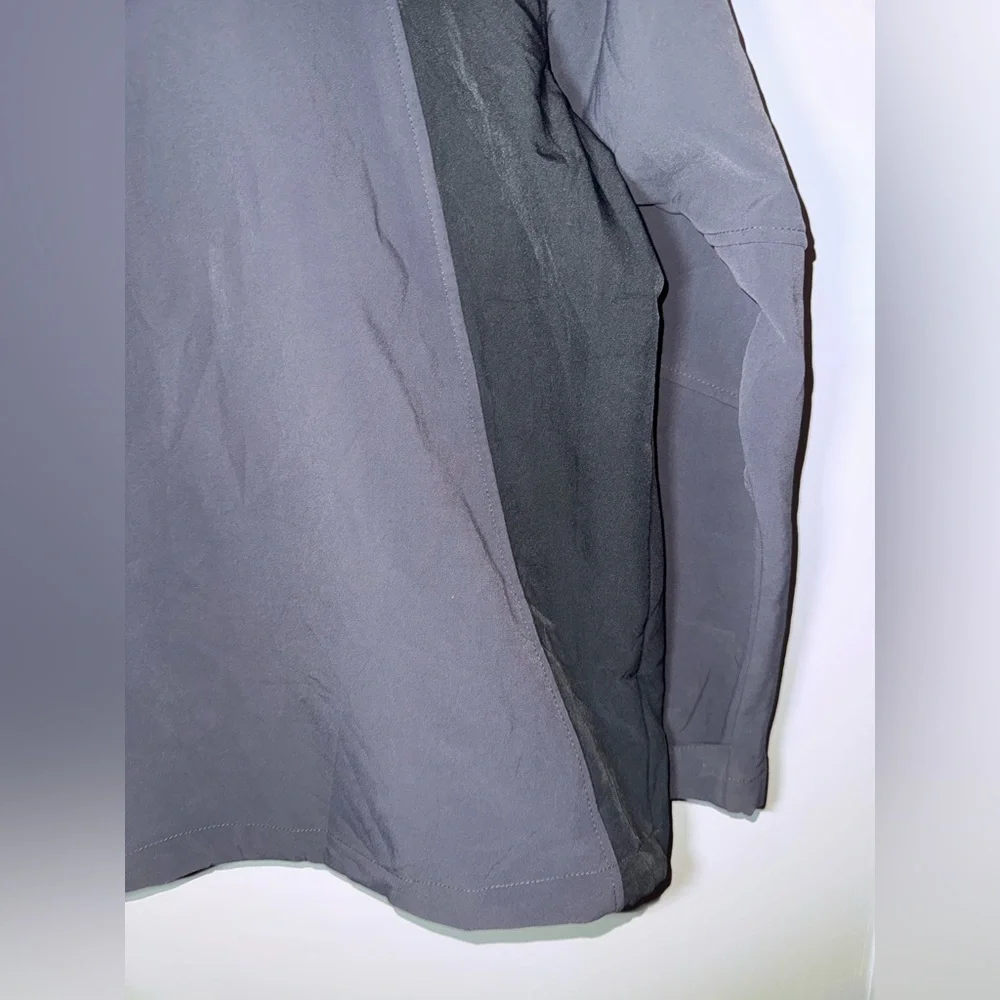 The North Face Summit Series Zip Up Collar Jacket Grey/Black Nylon Size Medium